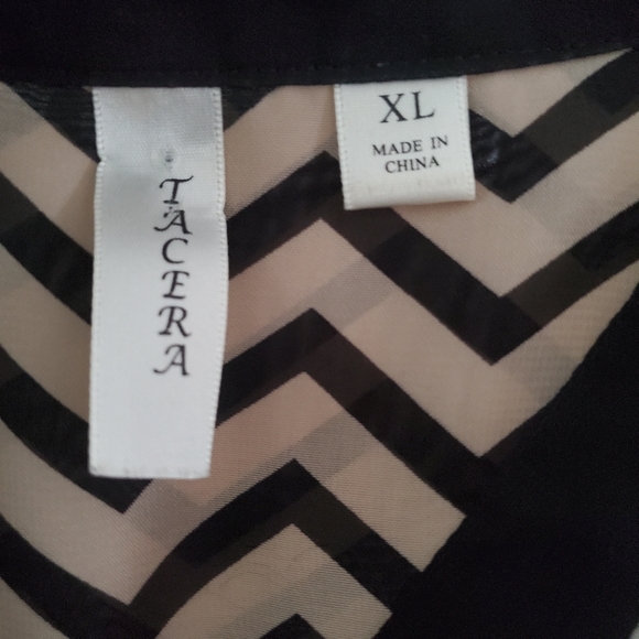 Tacera Chevron Sheer Dress - Picture 3 of 3